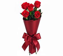 Букет 5 Красных роз Эдлесс Лав в Солдатском