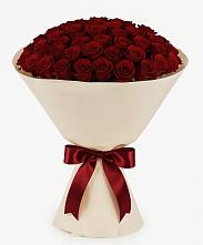 Букет 101 Бордовая роза Блэк Бакарра в Солдатском