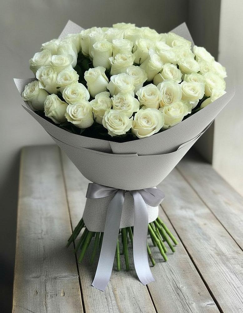 Букет 35 Белых роз в Солдатском