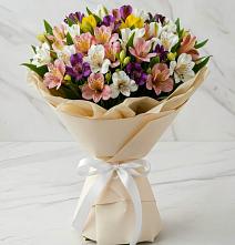 Букет цветов из:  Альстромерии #REPLACE_PRED# Солдатском