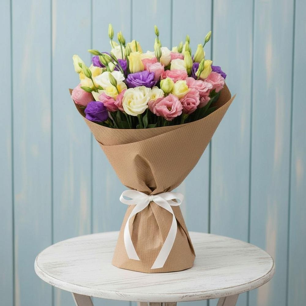 Букет цветов из: Лизиантусы в Солдатском