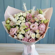 Букет цветов из:  Альстромерии и Розы #REPLACE_PRED# Солдатском