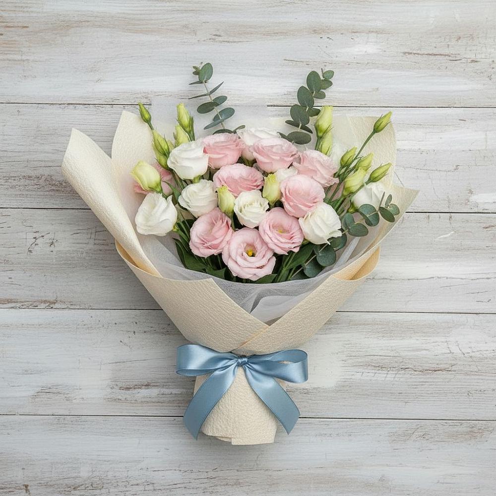 Букет цветов из: Лизиантусы в Солдатском